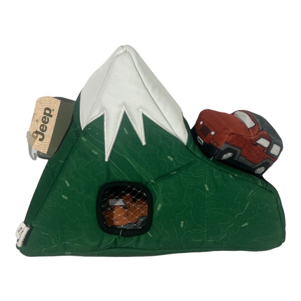 Jeep Brand Mountain Interactive Dog Toy Jeeps Inside NEW!!